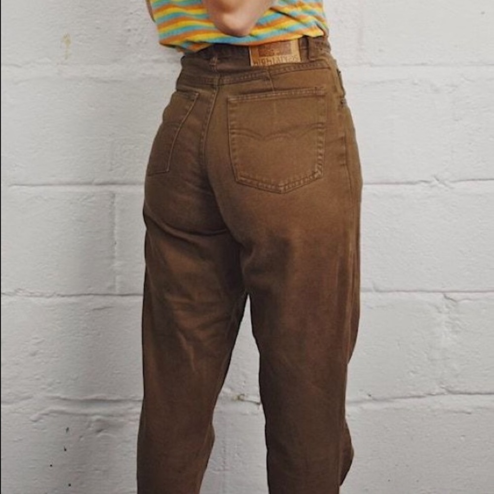 Vintage Brown High Waisted Denim